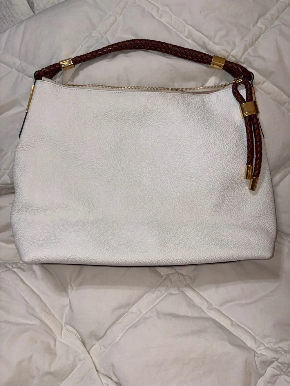 RARE Like new MICHAEL KORS Skorpios Braided Hobo Shoulder Bag